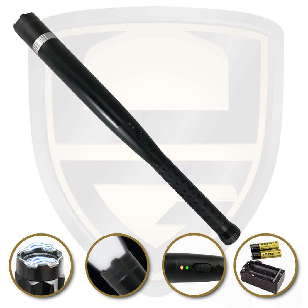 stun flashlight baton rechargeable