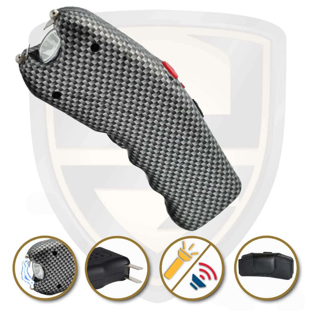 carbon fiber stun gun with holster