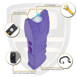 police stun gun voltage purple