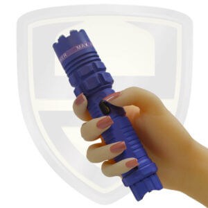 police tazer flashlight purple