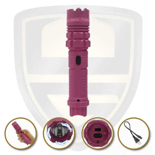 stun gun tactical flashlight pink
