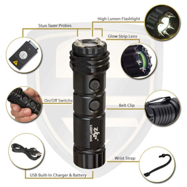 zap mini flashlight stun gun zaplm