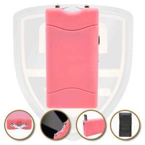 small stun gun pink rechargeable