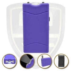small stun gun purple rechargeable