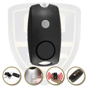 keychain alarm black