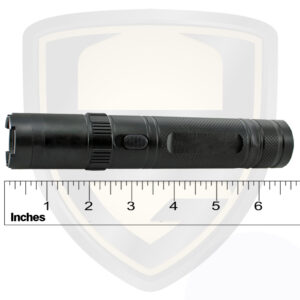police force tactical stun flashlight black