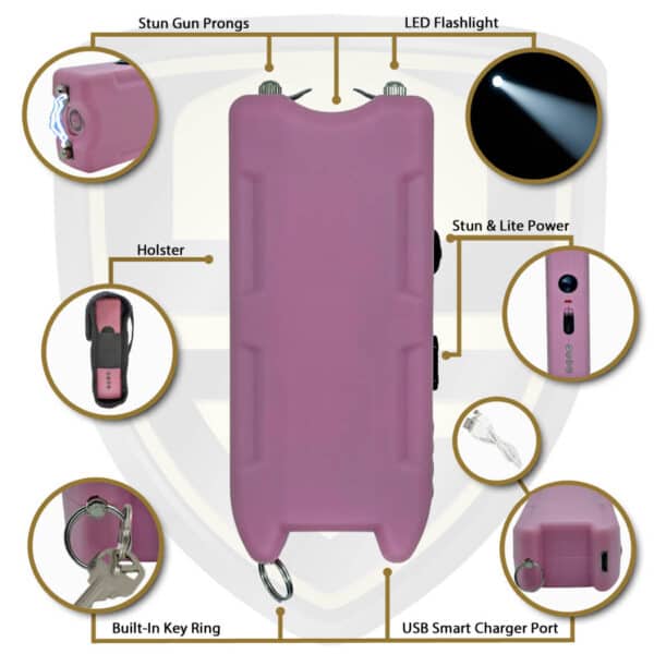 pink keychain stun gun