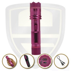 police stun gun flashlight pink