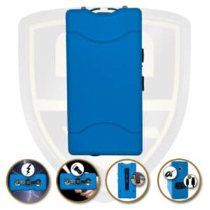 stun gun with disable pin blue