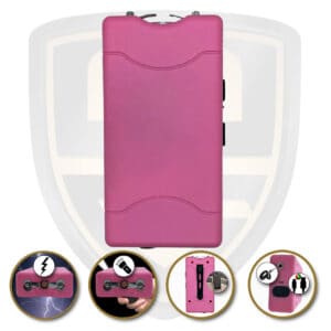 stun gun with disable pin pink