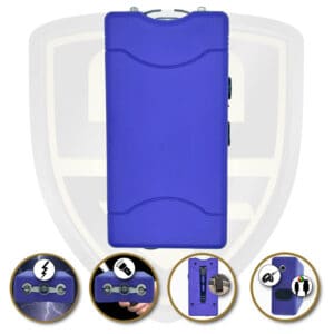 stun gun with disable pin purple