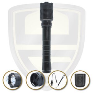 tactical flashlight with taser