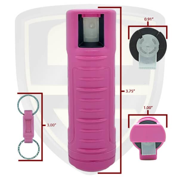 keychain pepper spray pink