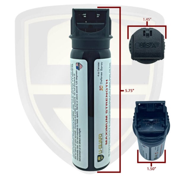 pepper spray 4 ounce flip top canister