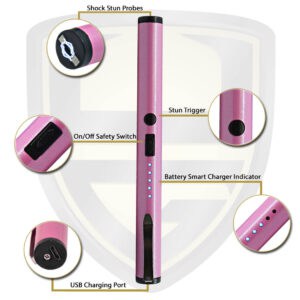 taser pen pink features