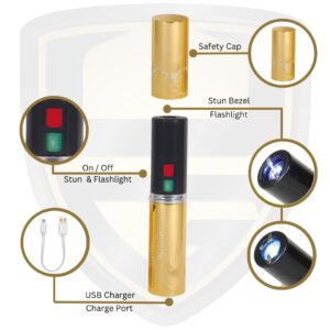 stun gun lipstick gold